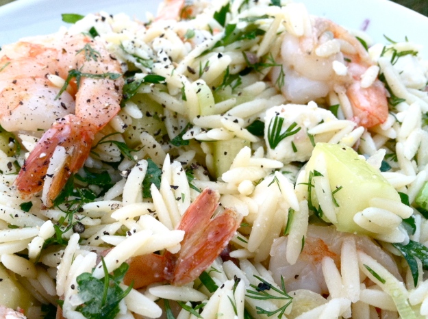 shrimp and orzo salad - a little taste of summer